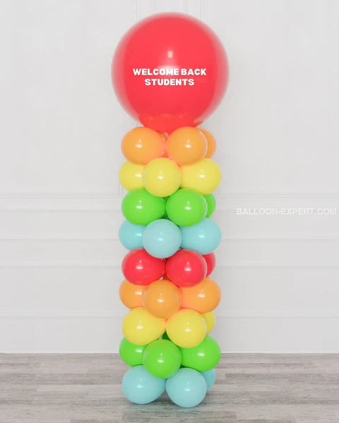 Back to school balloon Column decoration