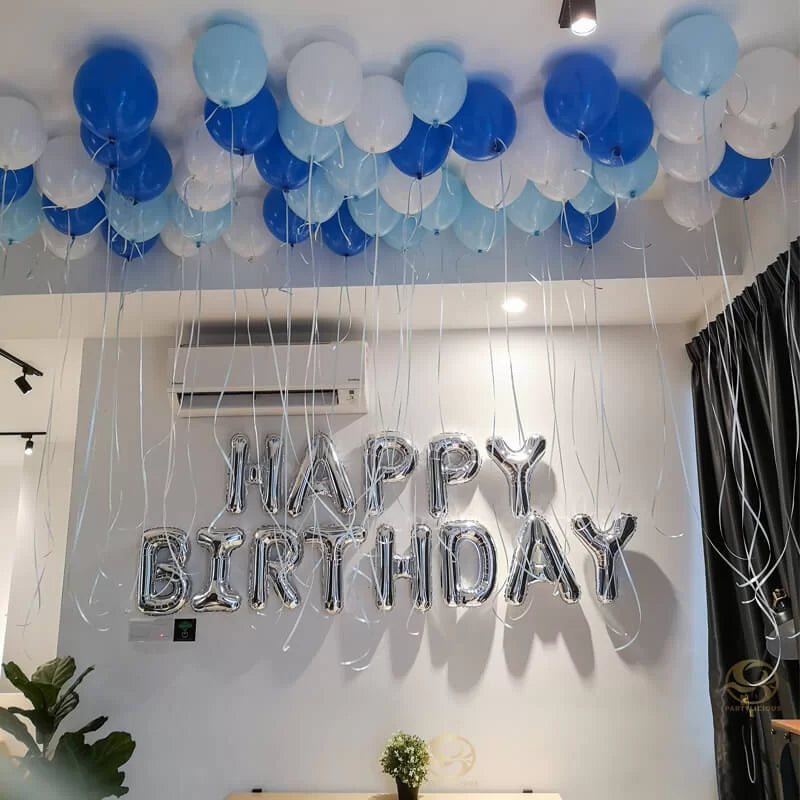 classic birthday surprise set up