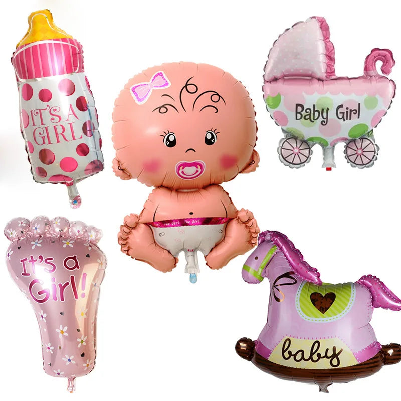 baby girl foil balloons