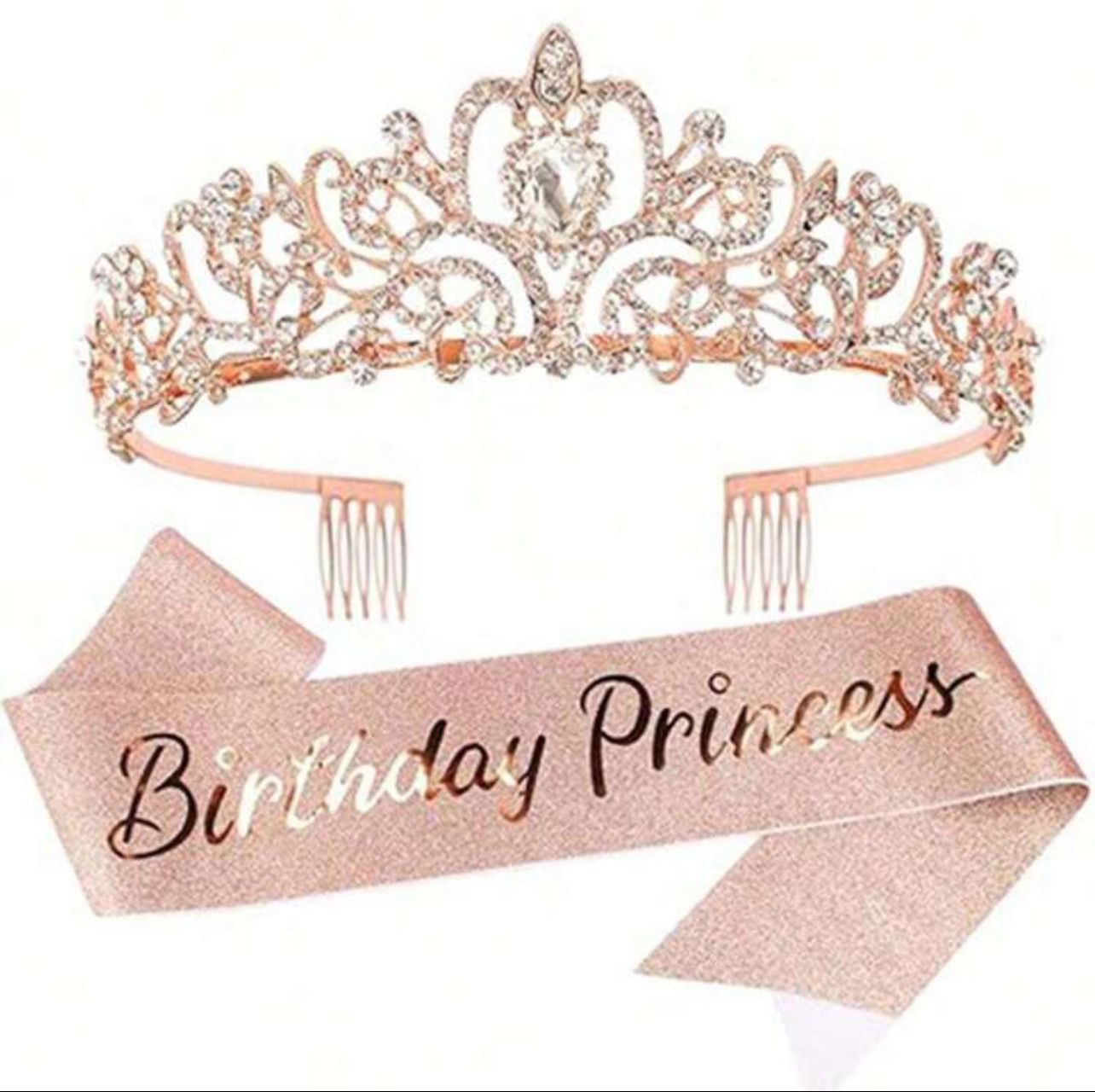 Birthday princess sash and tiara