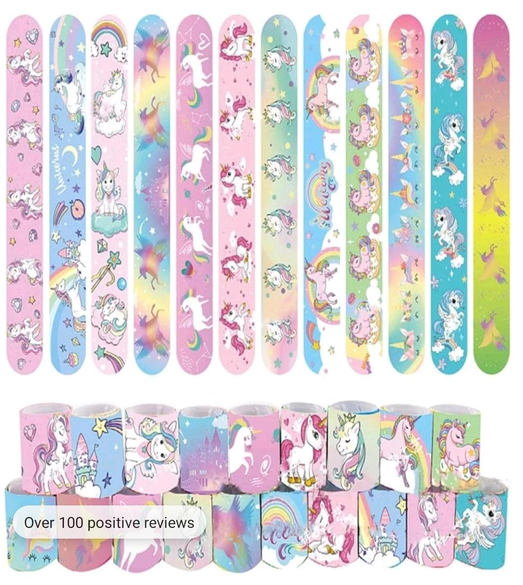 Unicorn wrist band 10 pcs