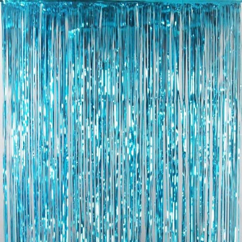 Copy of 2m height *1m width backdrop Curtain foil -  blue