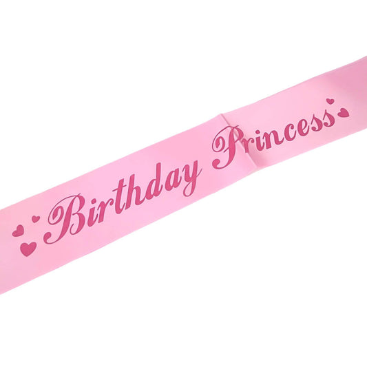 birthday princess sash