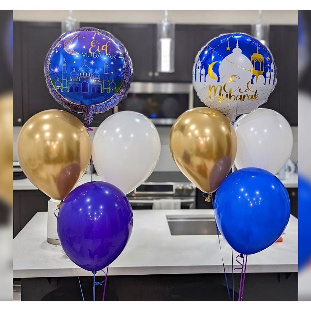2 helium bunches for eid decoration