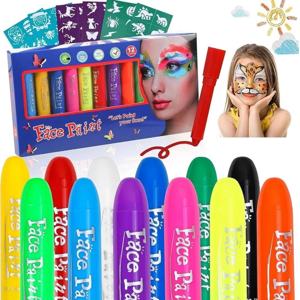 face paint 12 pcs