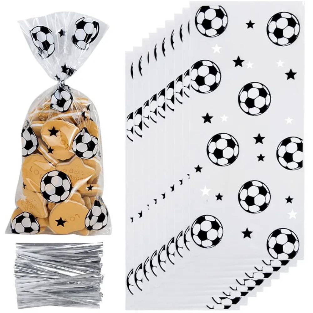 50 pcs football candy bags