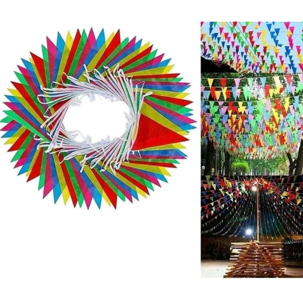 100 pcs triangle banner 50m long
