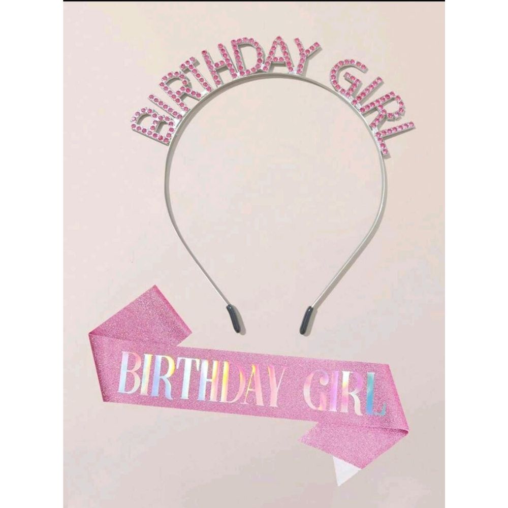 Birthday Girl Pink - Sash And Tiara