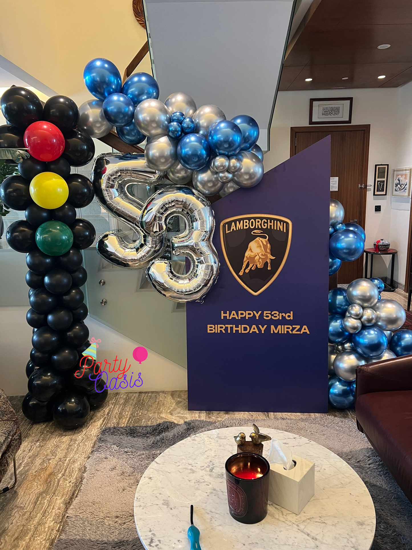 Bespoke Luxury Theme Backdrop & Balloon Decor