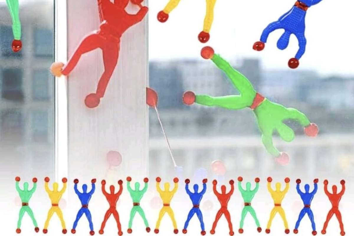 Sticky rolling men toy 10 pcs