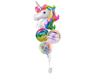 unicorn birthday helium bunch