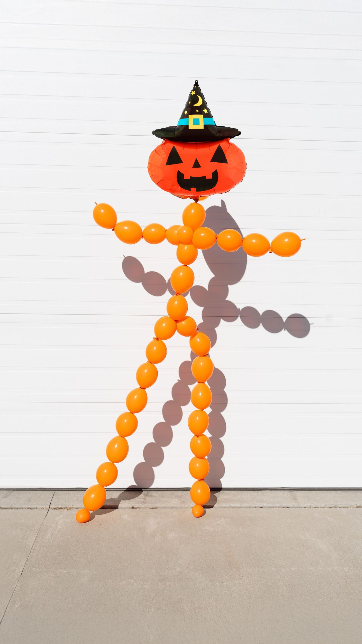 Pumpkin halloween helium man