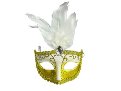 Masquerade Mask - White 1pc
