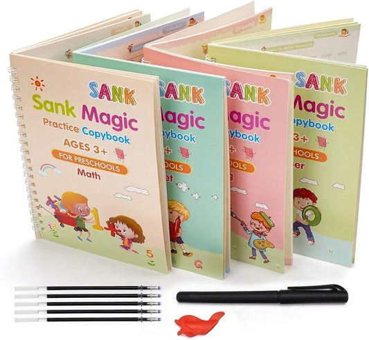 Magic reusable Practice Copybook Number Tracing Book