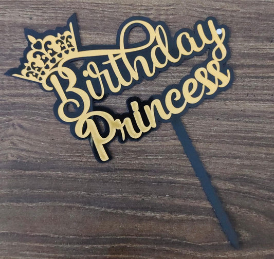 Birthday princess cake topper