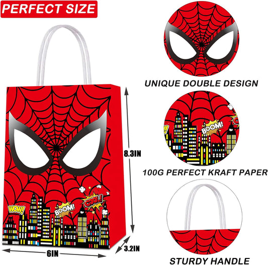 spiderman gift bag - pack of 6
