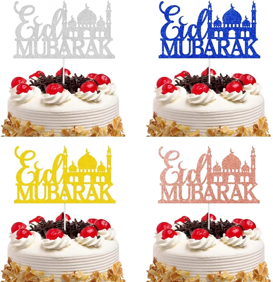 Eid Mubarak Cake Topper