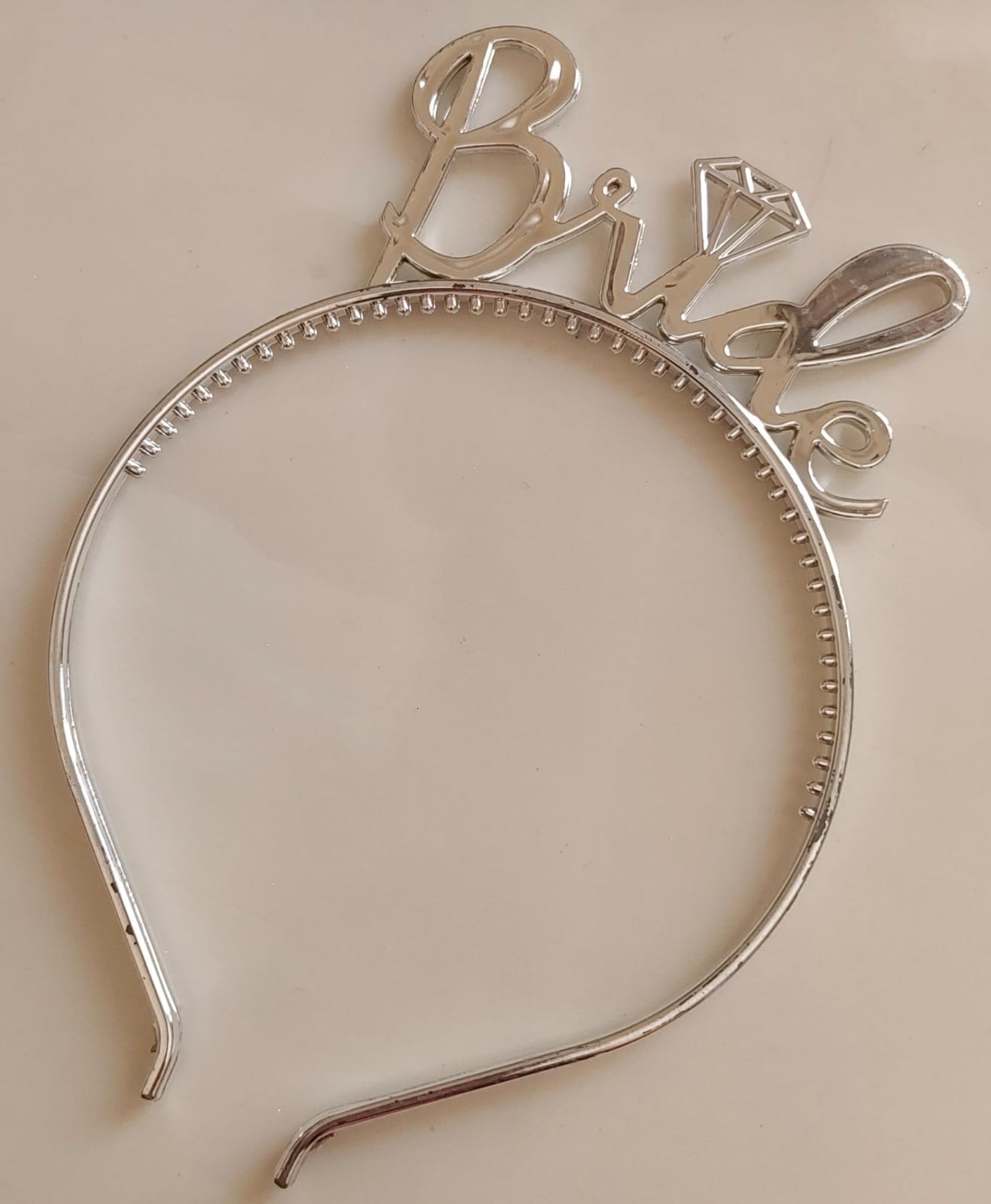 Bridal Headband - Silver