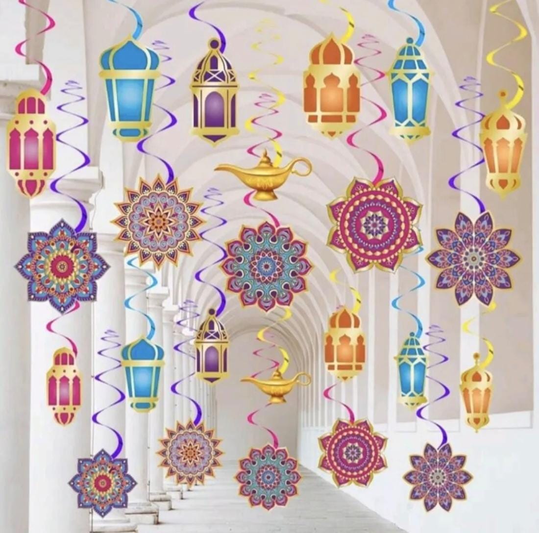 Eid Ramadan Fanoos Paper Hanging