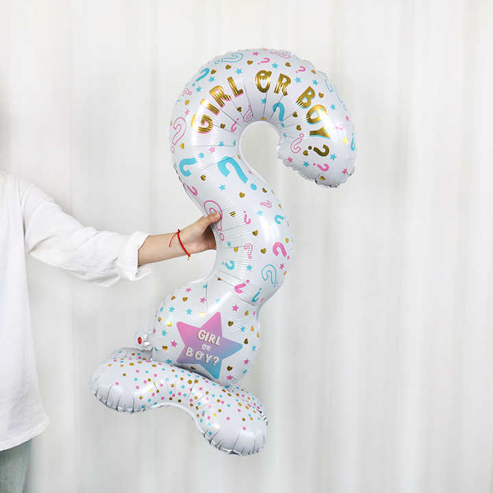 Boy or girl air filled stand alone balloon