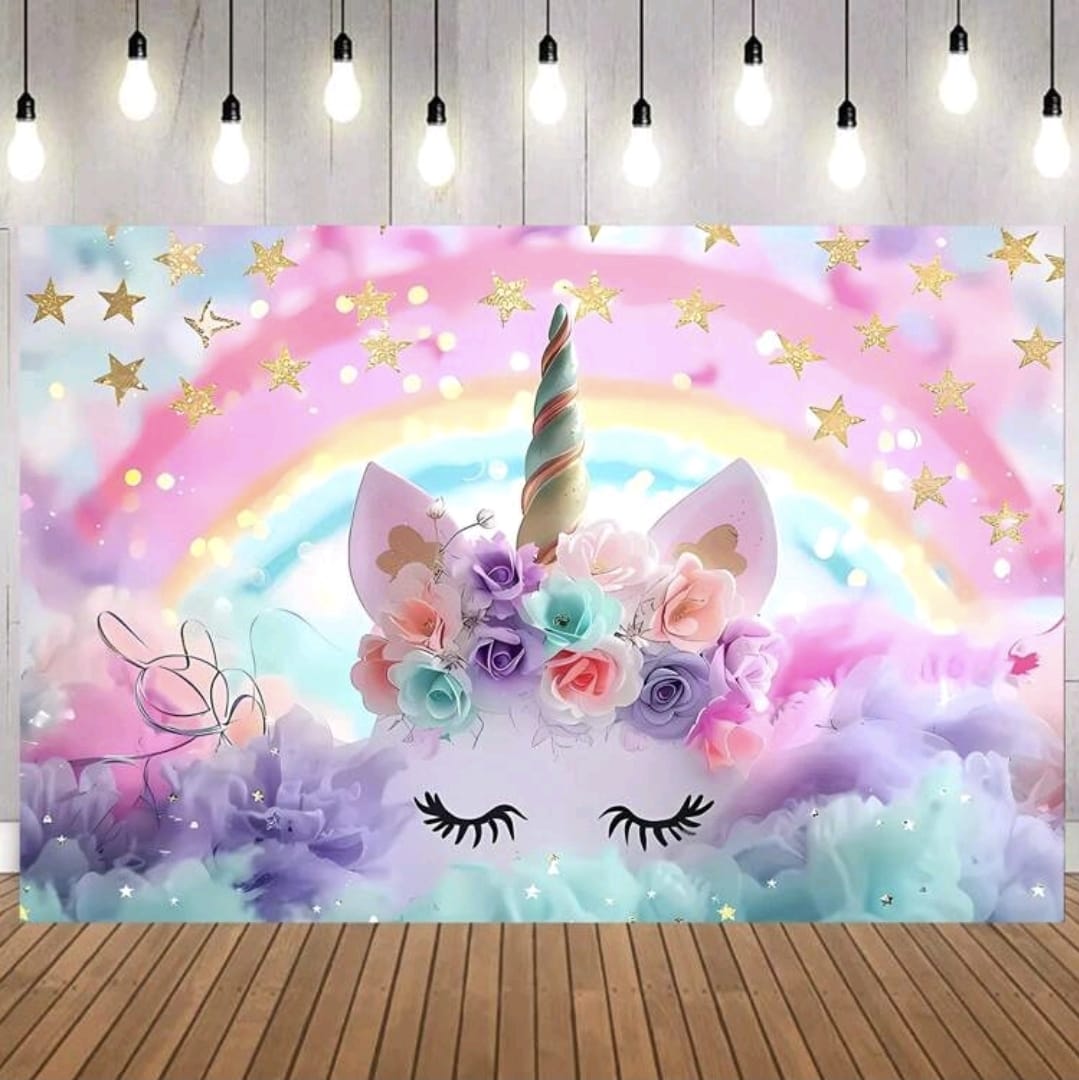 Unicorn backdrop poster 150x210cm