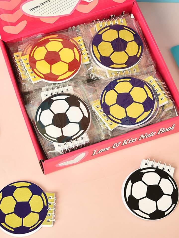 4pcs football mini book assorted colors