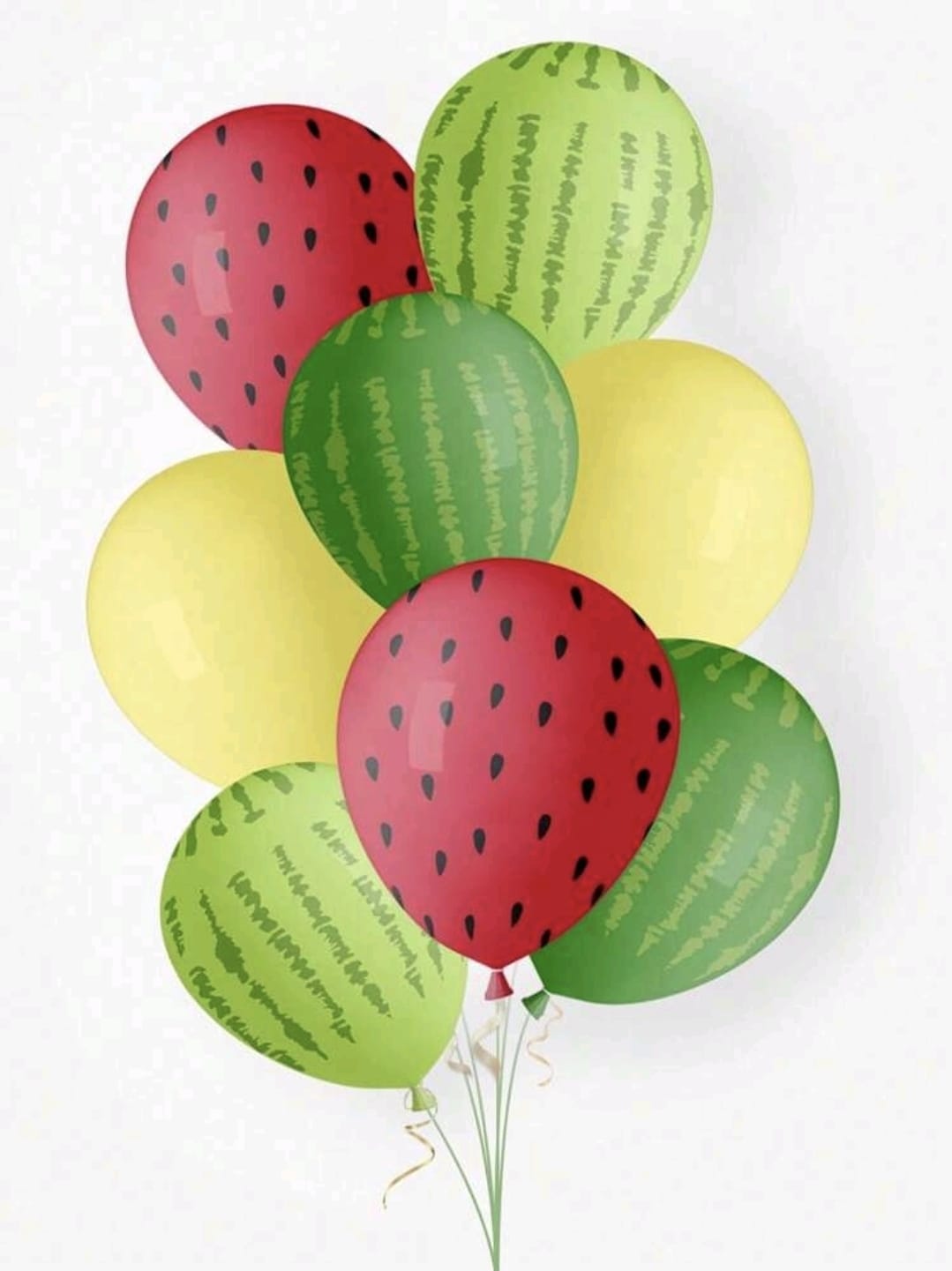 Watermelon theme latex balloons 10pcs