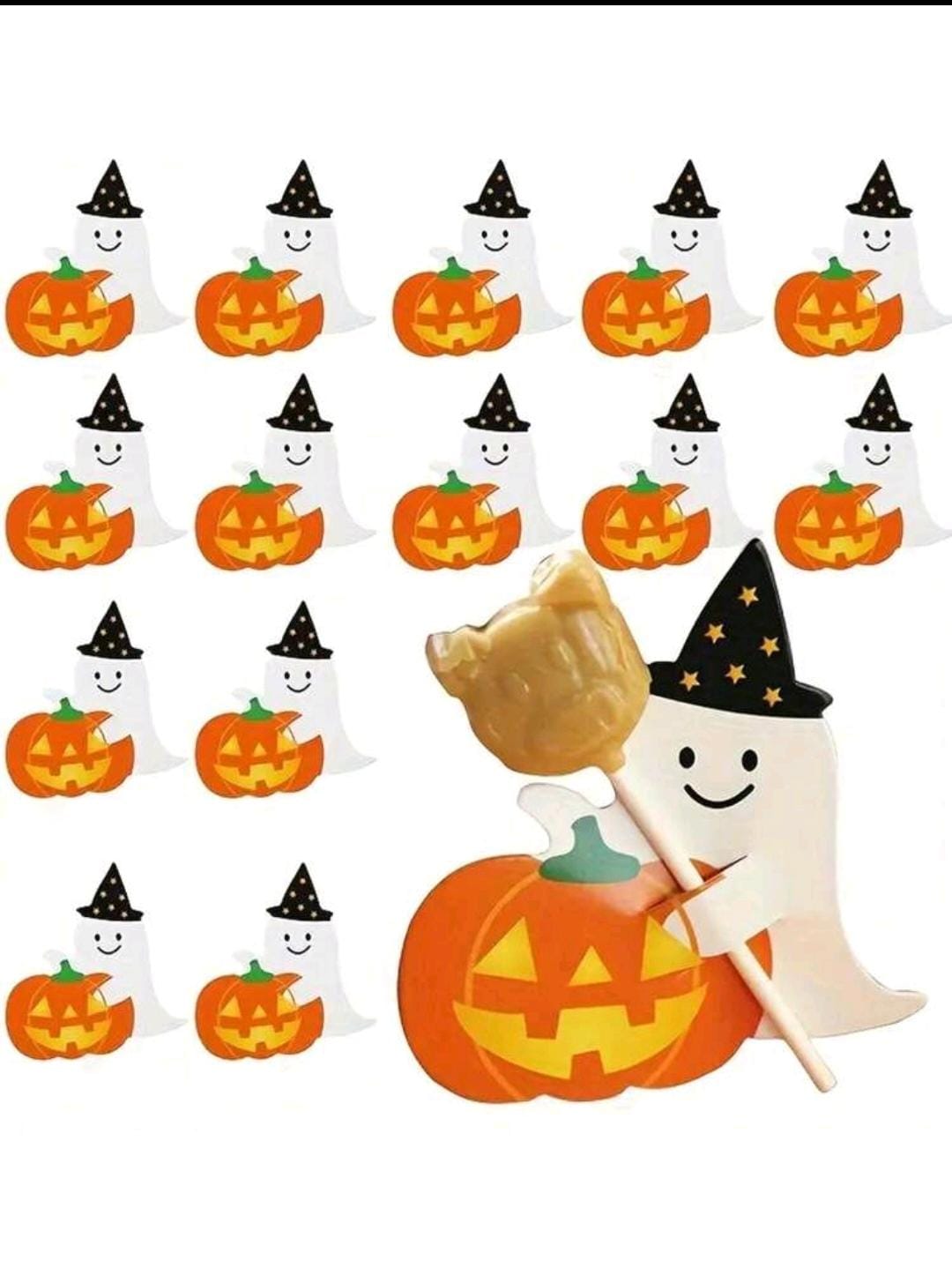 Pumpkin boo lollipop holder 50pcs