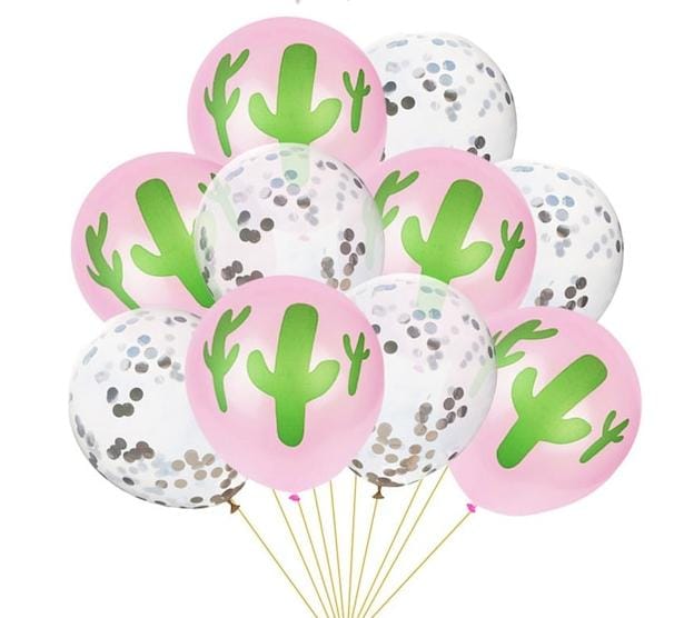 Cactus 10pcs helium balloons