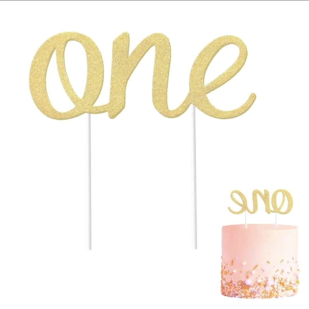 First birthday one cake topper
