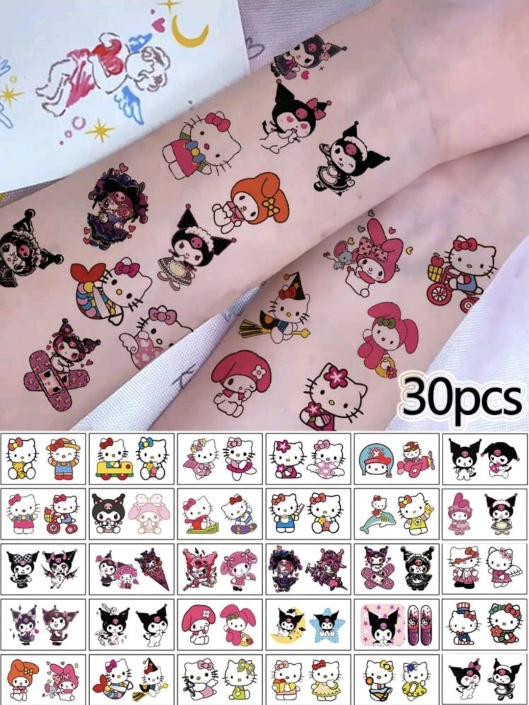 hello kitty kuromi tattoos