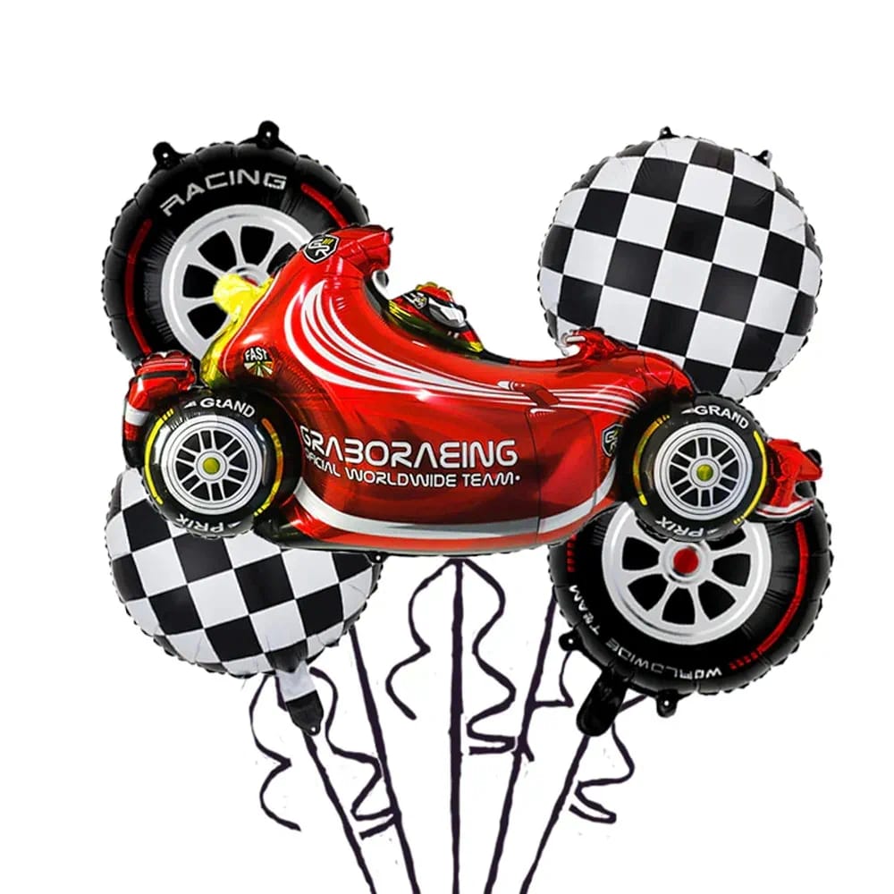 Sports racing car helium bunch