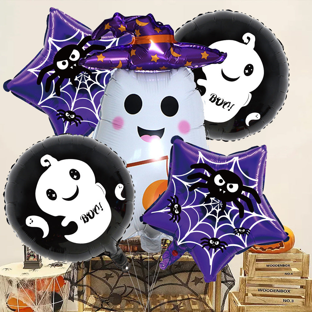 Spooky boo helium bunch -pack of 5