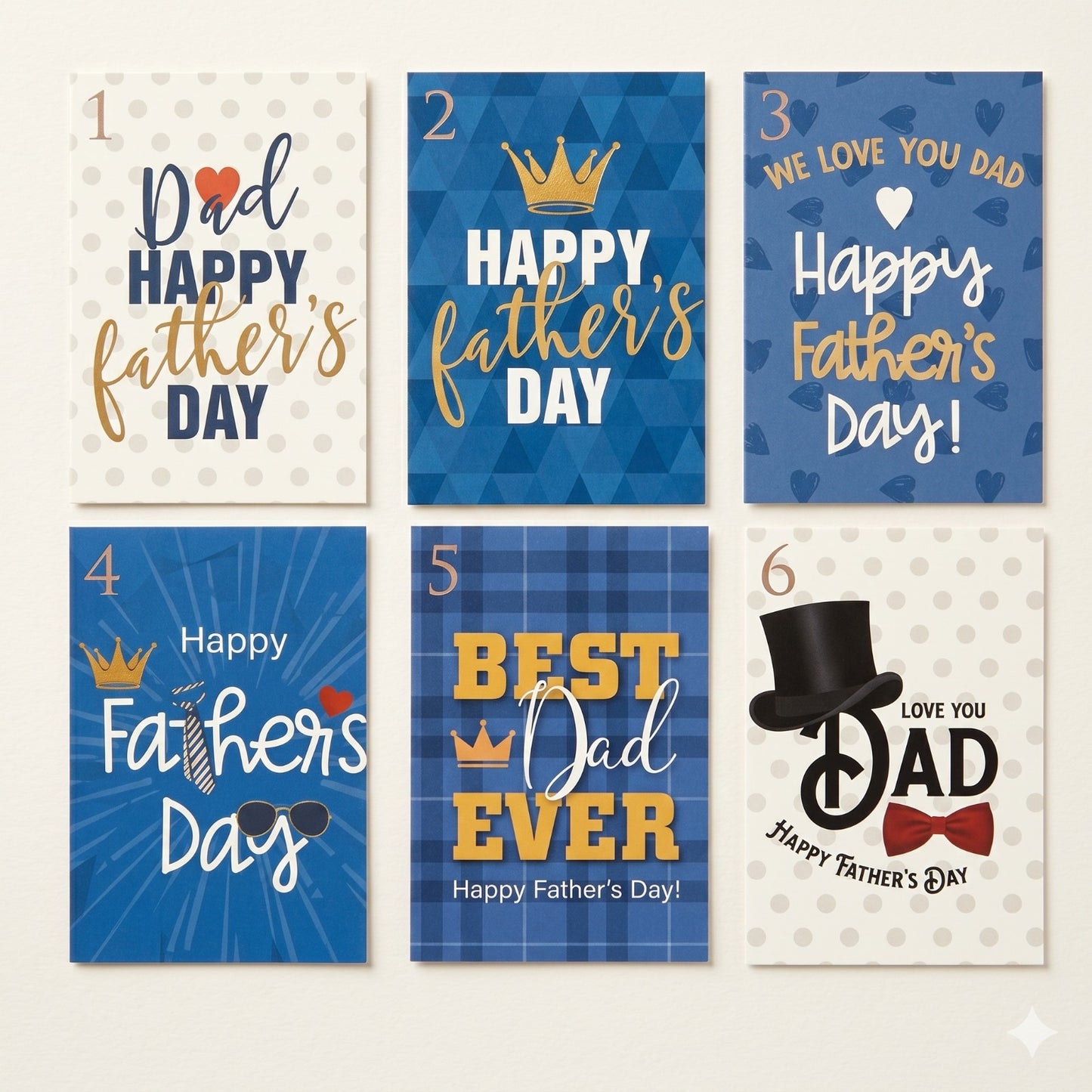 Father's day greeting card 1pc 12.7 x 8.8 cm