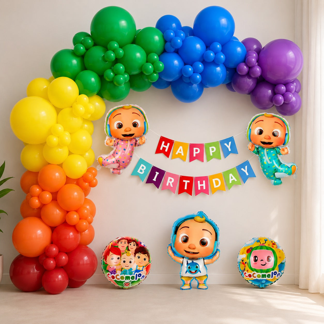 Cocomelon colorful birthday decoration (3m)