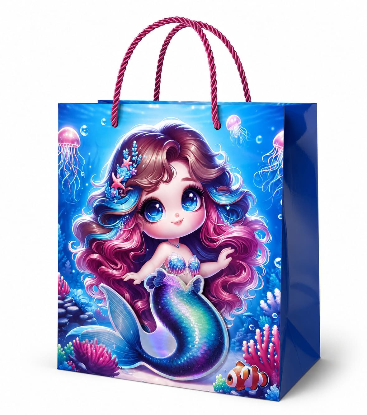 Mermaid gift bags design-1 1pcs