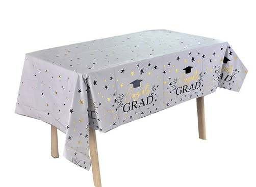 Graduation table cover - white