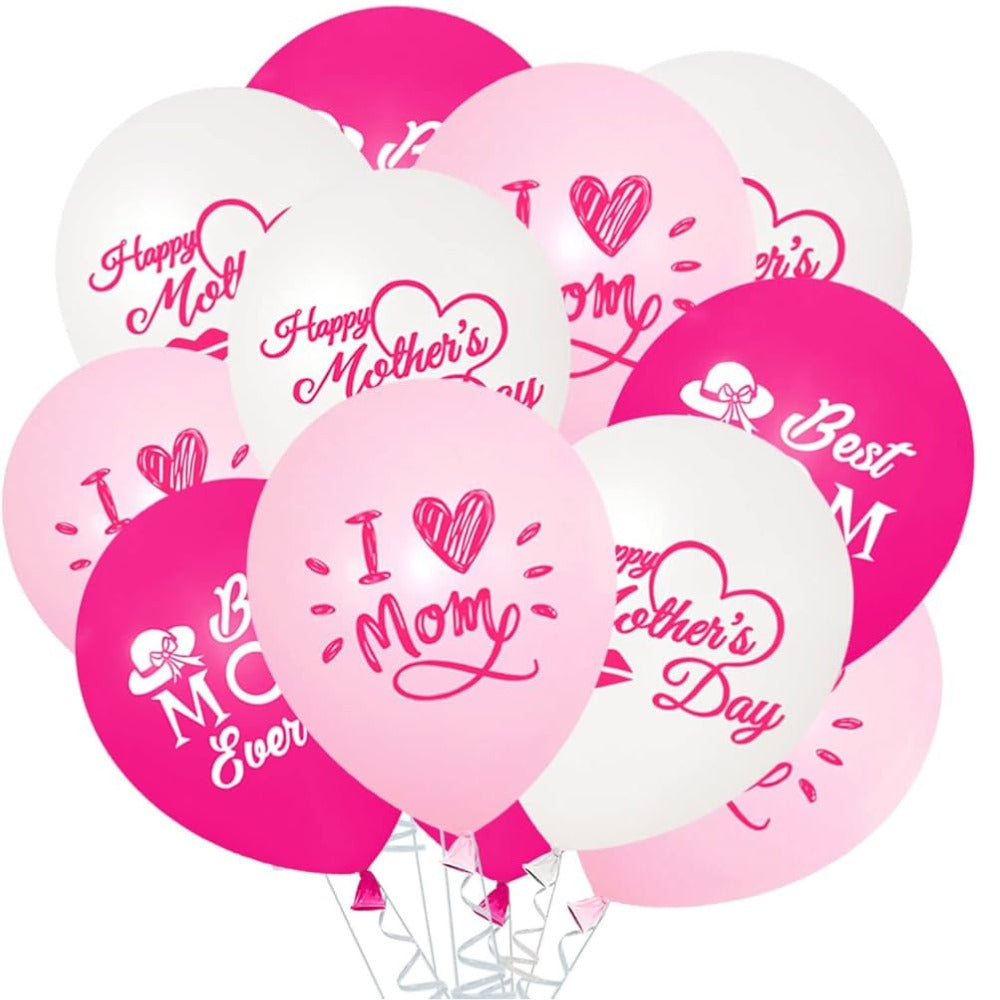 mothers day helium balloon bunch - 10 pcs