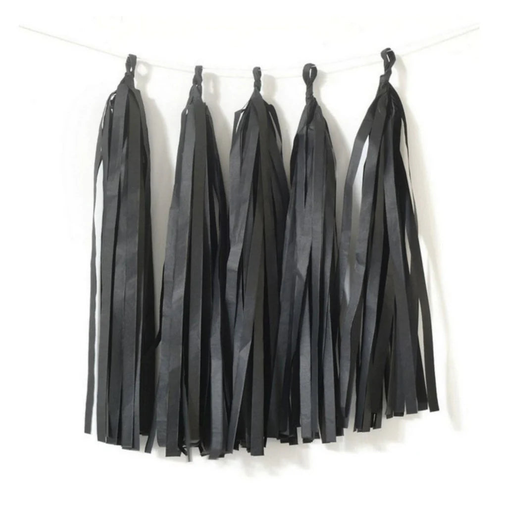 black tassels pack of 5