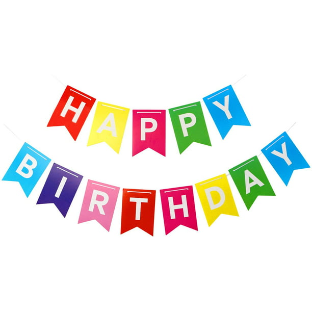 Happy Birthday Banner - paper