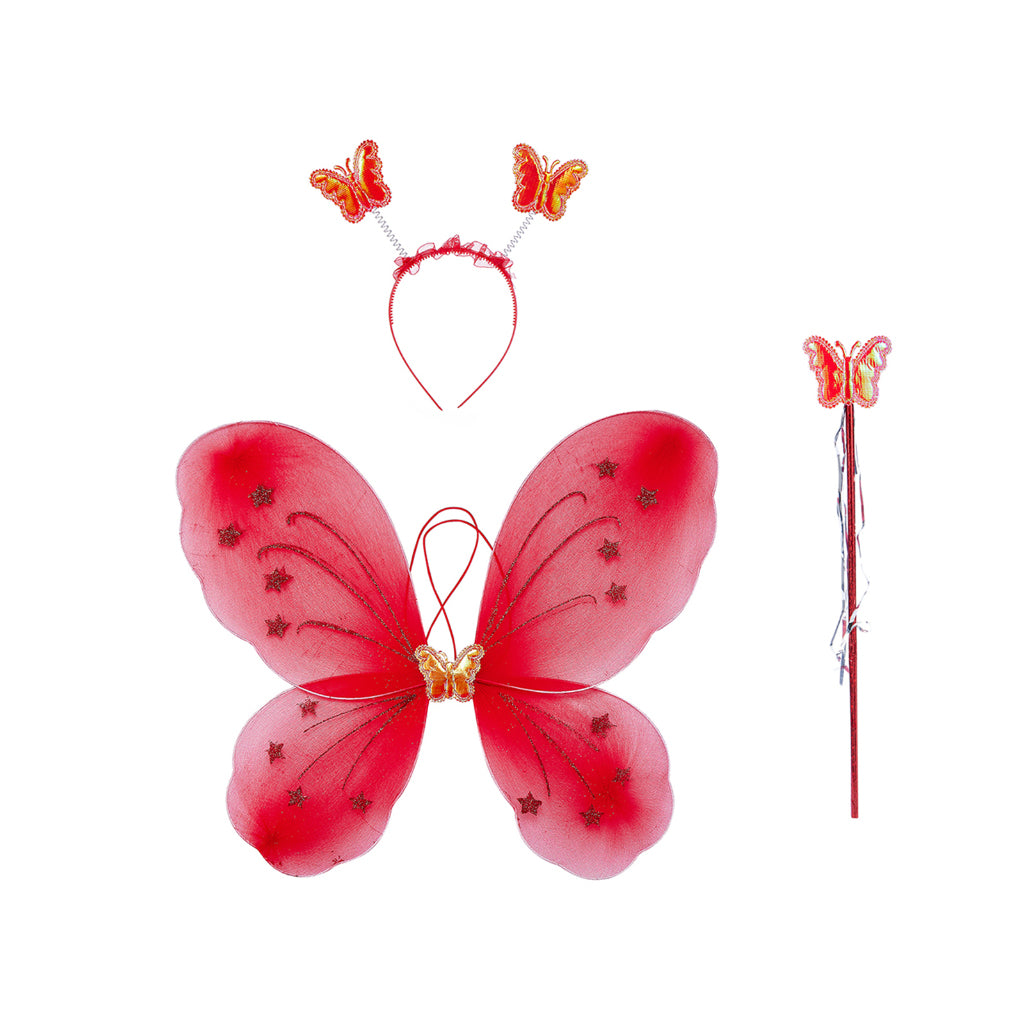 Butterfly wings , wand , headband