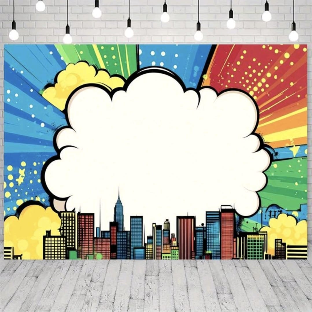 Super hero backdrop 210x300cm