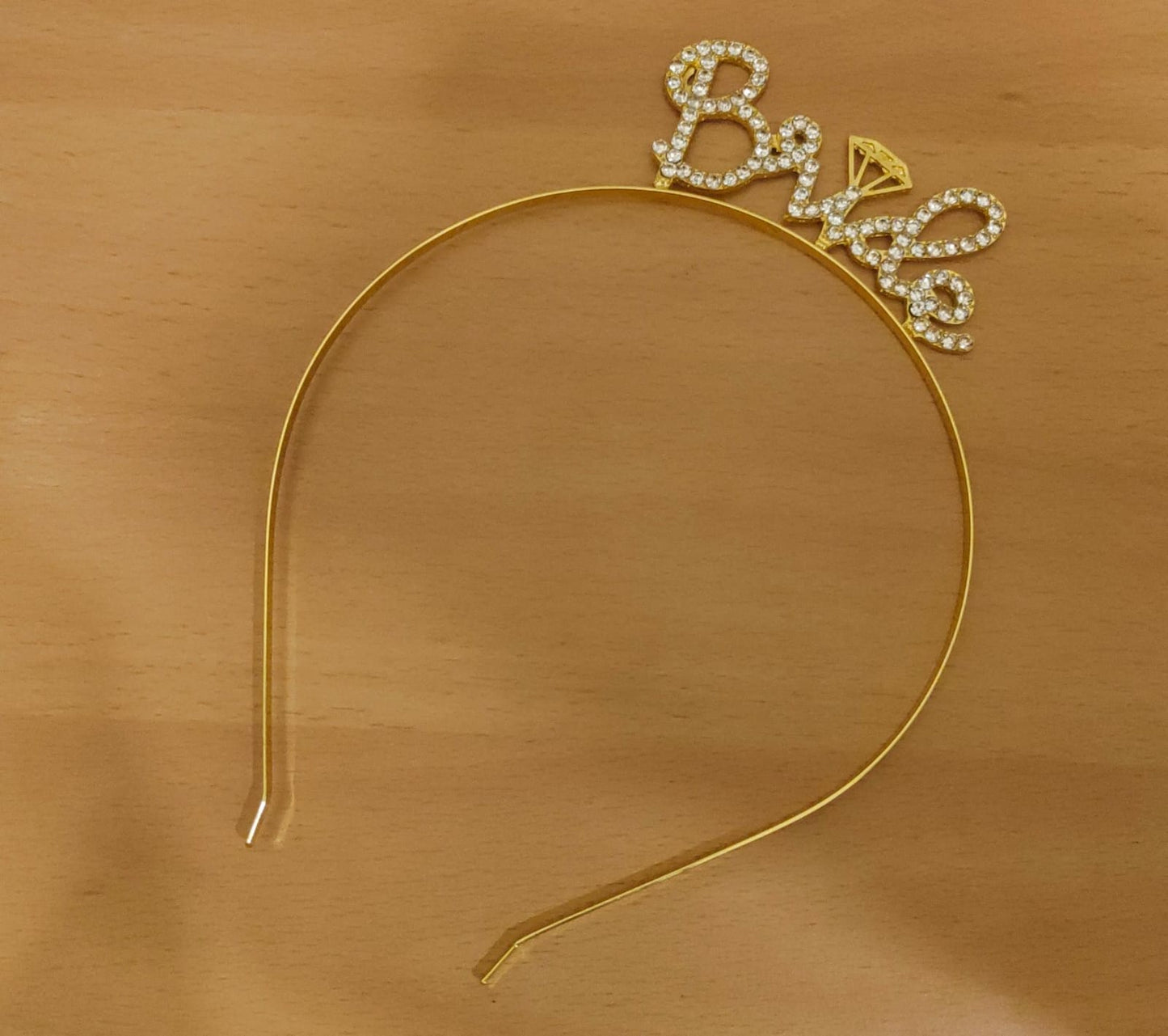 Bride headband Gold