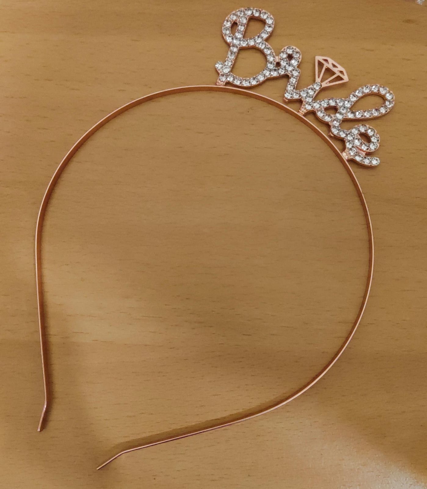 Bride headband Rosegold