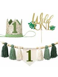 First birthday animal safari theme