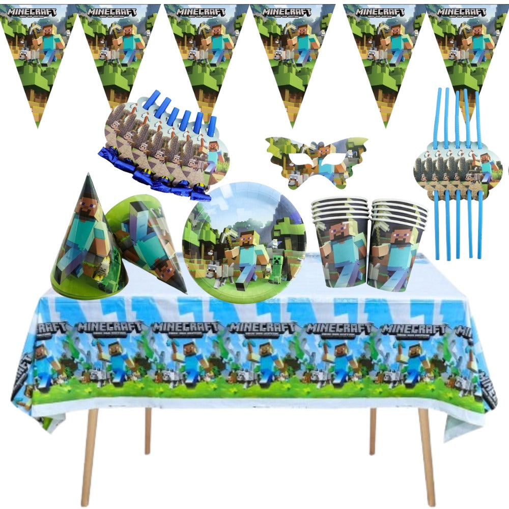 Minecraft paper plate cups