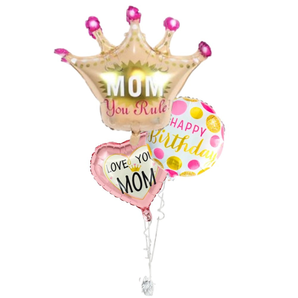 Happy birthday mom helium bunch