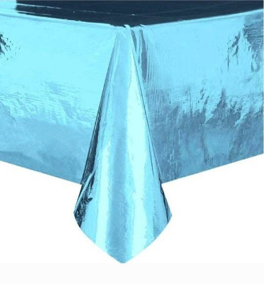 Iight blue foil Table cover tablecloth