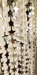 2*1M Backdrop Curtain foil  - Silver star