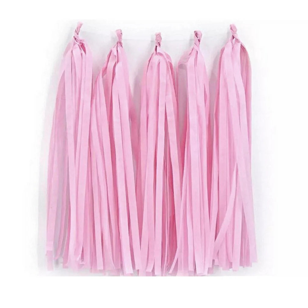 pink tassels pack of 5